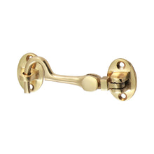 Load image into Gallery viewer, TIMCO Cabin Hook Polished Brass - 75mm | Pack of 1
