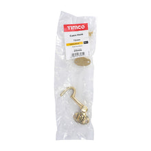 Load image into Gallery viewer, TIMCO Cabin Hook Polished Brass - 75mm | Pack of 1
