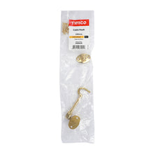 Load image into Gallery viewer, TIMCO Cabin Hook Polished Brass - 100mm | Pack of 1
