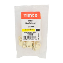 Load image into Gallery viewer, TIMCO Door Restrictor Electro Brass - 107mm | Pack of 1
