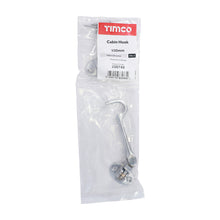 Load image into Gallery viewer, TIMCO Cabin Hook Satin Chrome - 100mm | Pack of 1
