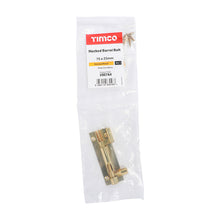 Load image into Gallery viewer, TIMCO Necked Barrel Bolt Polished Brass - 75 x 25mm | Pack of 1
