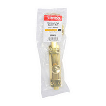 Load image into Gallery viewer, TIMCO Contract Flat Section Bolt Polished Brass - 135 x 30mm | Pack of 1
