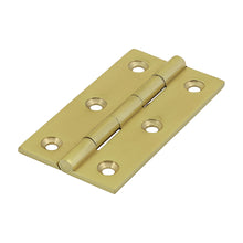 Load image into Gallery viewer, TIMCO Solid Drawn Brass Hinges Polished Brass - 64 x 35 | Pack of 2
