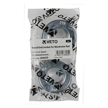 Load image into Gallery viewer, TIMCO End Socket For Round Tube Polished Chrome - 25mm | Pack of 2

