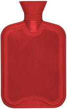 Load image into Gallery viewer, Hearth And Home Rubber Hot Water Bottle 2 Litre Grey or Red Ribbed
