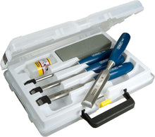 Load image into Gallery viewer, STANLEY 0-16-130 5002 Bevel Edge Chisel &amp; Oilstone Set, 6 Piece
