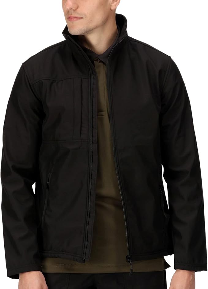 Regatta Professional Mens Octagon II Printable 3 Layer Membrane Softshell -Black - S