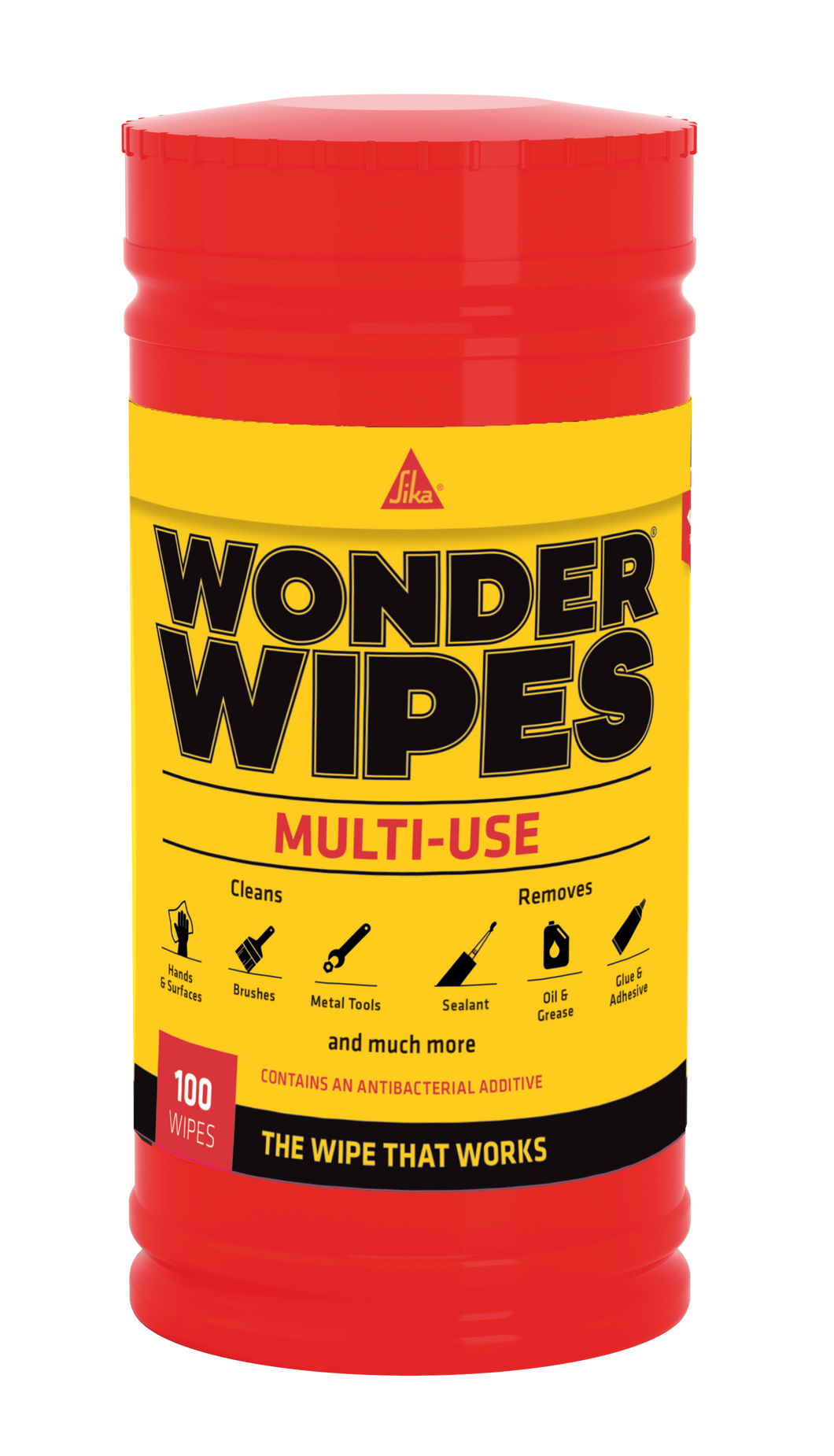 Everbuild Wonder Wipes 100 Tub Multi Purpose Hand/Tool Cleaners