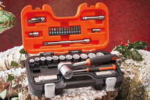 Load image into Gallery viewer, S330 Bahco Socket Set of 34 Metric 3/8in Drive + 1/4in Accessories
