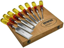 Load image into Gallery viewer, IRWIN Marples M373 Splitproof Bevel Edge Chisel Set in Storage Box, 8 Piece
