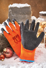 Load image into Gallery viewer, Scan Orange/Black Knitshell Thermal Gloves (3 Pairs)
