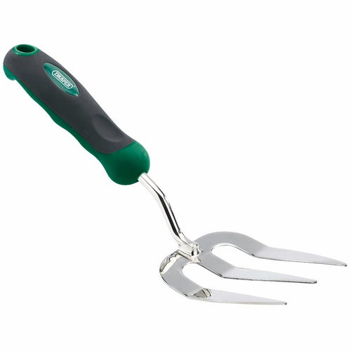 DRAPER 28287 - Hand Fork with Stainless Steel Prongs and Soft Grip Handle - weedfabricdirect