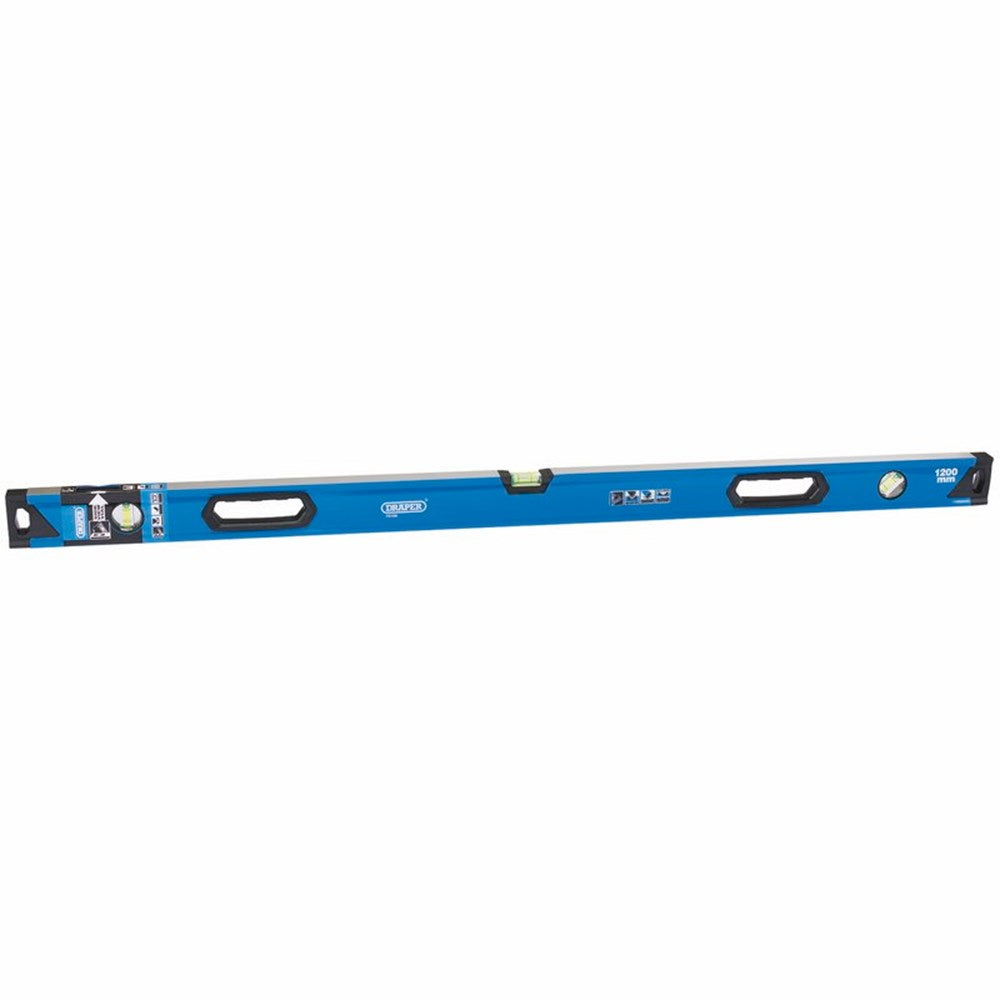 DRAPER 75106 - Box Section Level with Side View Vial, 1200mm