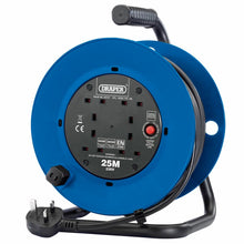 Load image into Gallery viewer, DRAPER 02121 - 230V Four Socket Industrial Cable Reel (25m)
