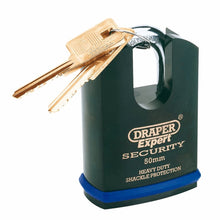 Load image into Gallery viewer, DRAPER 64197 - 50mm Heavy Duty Padlock and 2 Keys with Shrouded Shackle
