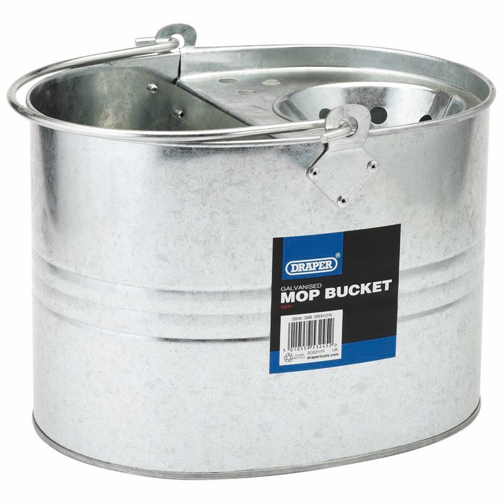 DRAPER 53245 - Galvanised Mop Bucket (9L)