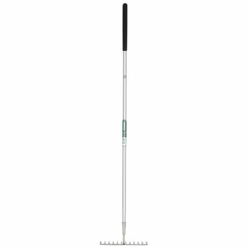 DRAPER 83759 - Stainless Steel Soft Grip Garden Rake - weedfabricdirect