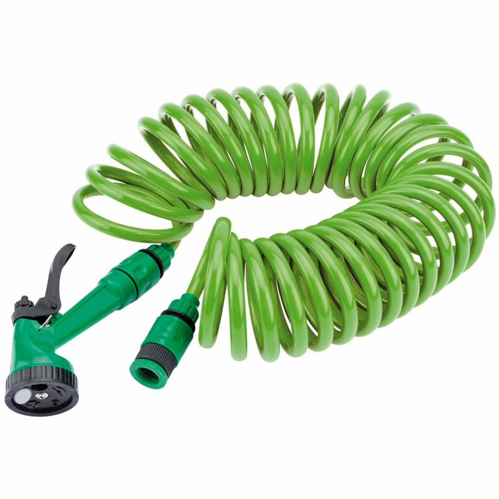 DRAPER 83984 - Recoil Hose with Spray Gun and Tap Connector (10m) - weedfabricdirect