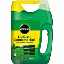 Load image into Gallery viewer, Miracle-Gro Evergreen Complete 4 in 1 Lawn Feed Weed Moss with Spreader 100m2

