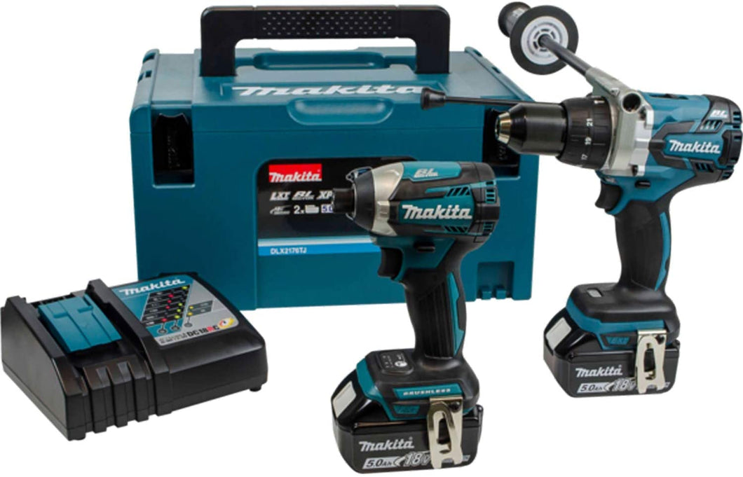 Makita DLX2176TJ 18 V Li-ion LXT 2 Piece Kit Combi Drill Impact Driver  DHP481Z