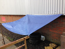 Load image into Gallery viewer, 10 x Yuzet Blue 2.7m x 3.5m Heavy Duty Waterproof Tarpaulin Ground Sheet Cover
