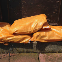 Load image into Gallery viewer, Yuzet Woven Sandbag Orange - 10 Pack - weedfabricdirect
